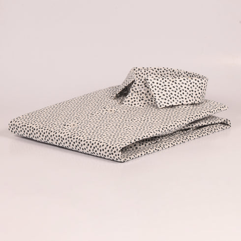 ZR White Orbicular Printed Shirt